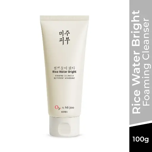 O3+ Mijoo Korea Rice Water Bright Foaming Cleanser 100ml for Korean Glass Skin
